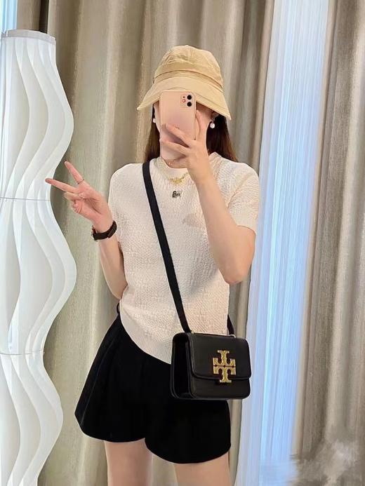 Tory Burch  荔枝纹牛皮小金砖单肩斜挎包（SS） 商品图4