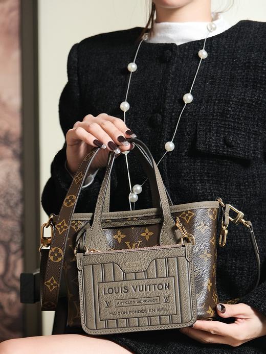 驴家 双面Neverfull Inside BB 芯片菱形跳动码系列斜挎包（JPH） 商品图10