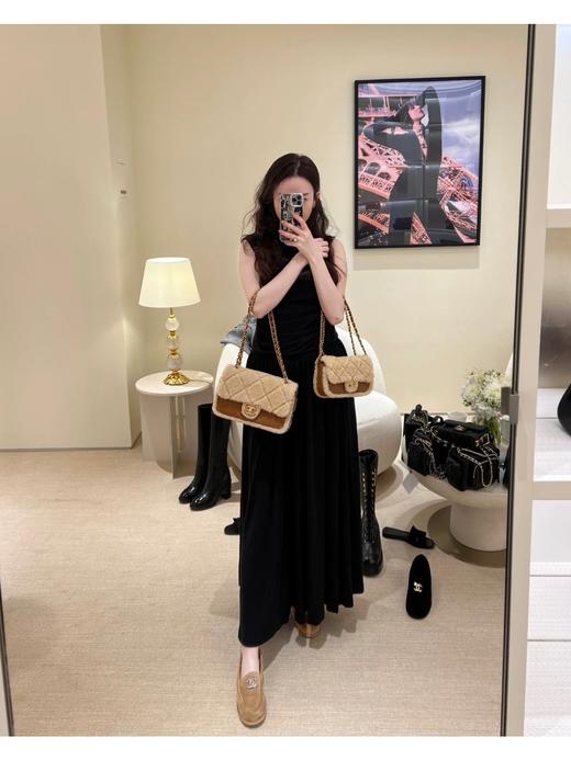 香奈儿 24k Teddy 美拉德麂皮乐福豆豆鞋 超级可爱 皮毛一体保暖性很好呢（DBG） 商品图3