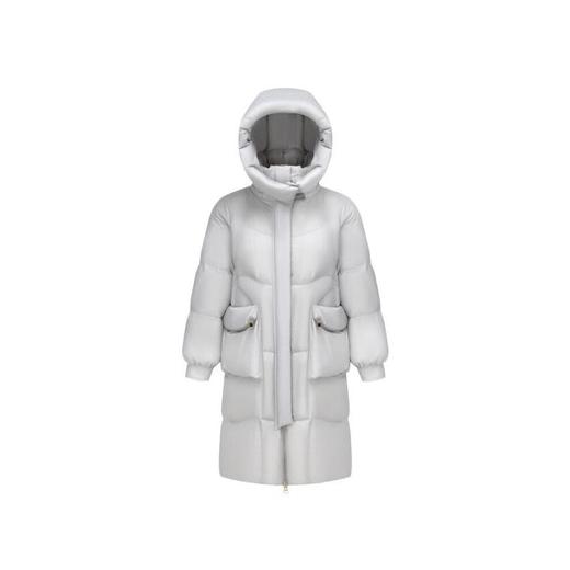 波司登 女中长款脱卸帽羽绒服 B40145282 商品图2