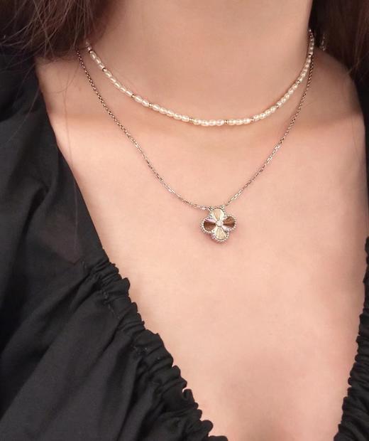 梵克雅宝 2024限量拼色镭射带钻四叶草项链（XTY） 商品图9