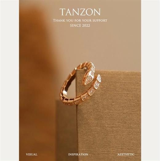 宝格丽 火爆Serpenti系列窄版满钻蛇形戒指 红遍半边天！（XTY） 商品图0