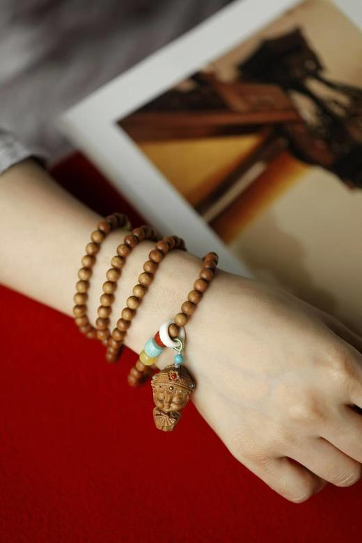 老山檀香【花诺】手串6mm*108颗 商品图0