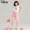 迪士尼女童套装夏季2025新款儿童短袖短裤两件套女大童七分裤薄款 商品缩略图0
