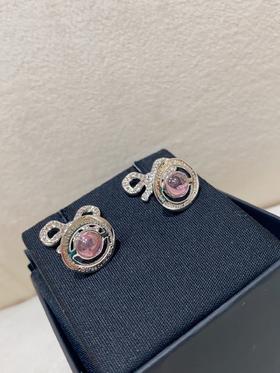 西太后  土星蝴蝶结耳环   施华洛世奇水钻 （XTY）