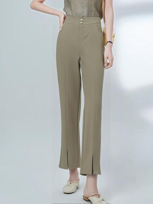 双十二福利！【诗铭洛可】MJ117前开叉西裤垂感两粒扣垂感裤 商品图6