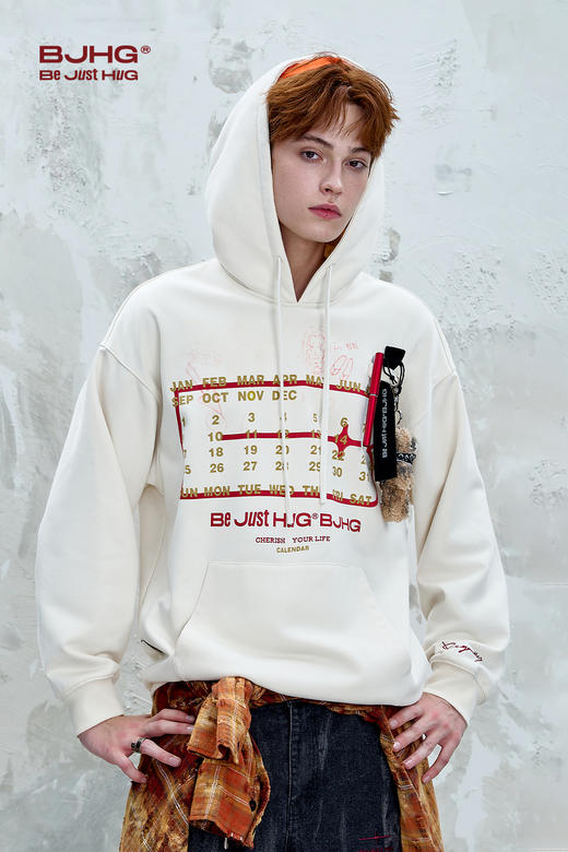 BJHG不计后果 美式休闲卫衣男款秋季撞色印花趣味DIY涂鸦情侣上衣 商品图4