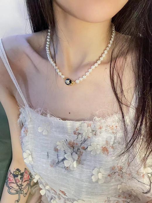 西太后 黑色琉璃土星项链 （XTY） 商品图2