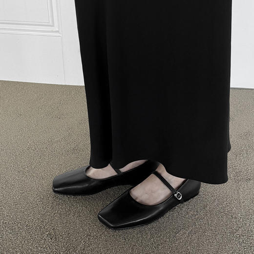 法式玛丽珍鞋！2025春夏季平底方头浅口一字带气质单鞋女鞋！ 商品图2