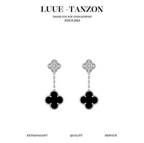 梵克雅宝  四叶草双花耳环（XTY）