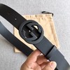 古驰 意大利进口树膏皮男士腰带3.7CM（GD） 商品缩略图0