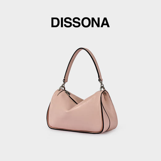 【2F】DISSONA【董洁同款】迪桑娜植鞣牛皮闲趣mini女包迷你吐司包单肩腋下包 迷你-浅粉色 商品图2