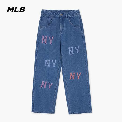 【M断码服】【微瑕，如无货做退款处理】MLB女款彩色刺绣logo牛仔裤牛仔外套24夏季新款3FDPG0144 商品图0