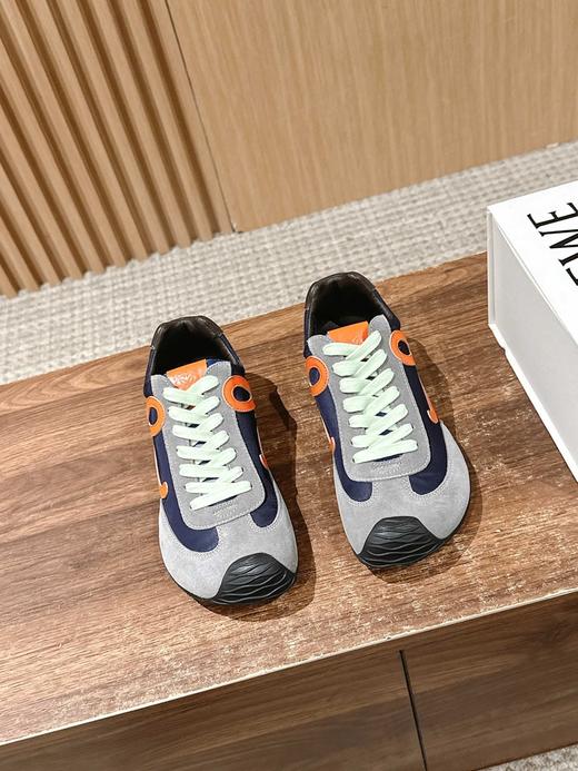 罗意威 Ballet Runner 2.0牛皮革 圆头系带 德训鞋 低帮新版大头运动鞋（DBG） 商品图3