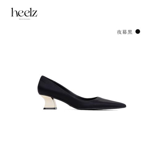 heelz设计师手工鞋履 ｜5th Avenue 缎面异型跟单鞋 5公分 商品图1