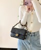 香奈儿 24K 秋冬系列 双C粗链口盖包 中号♥黑色(LZ) 商品缩略图8