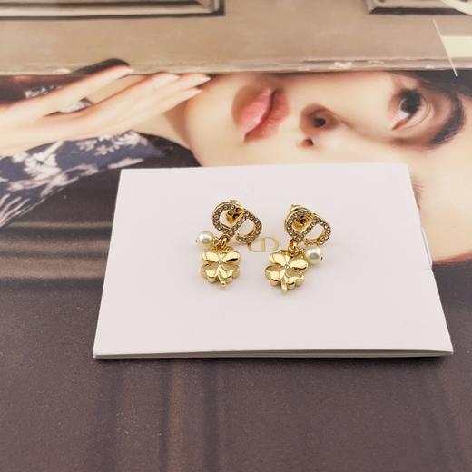 迪奥 2025早春最新款绝美系列CD星星四叶草小珠项链/耳钉（XTY) 商品图2