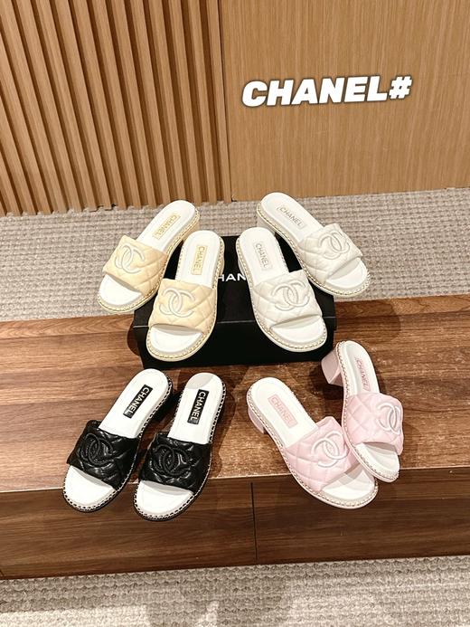 香奈儿 25新款 粗跟链条拖（DBG） 商品图0