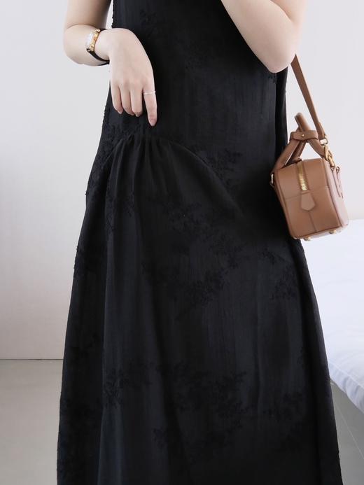 【新中式天丝连衣裙】重工刺绣小众花，米白柔光显白，小个子显高减龄，仙气女神范～ 商品图7