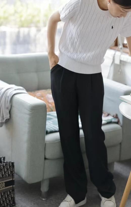 Ralph Lauren拉夫劳伦 新款纯色小马刺绣圆领 针织女士毛衣短袖 女神款 （SS） 商品图7