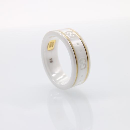 古驰   黑白色陶瓷戒指  （XTY） 商品图1