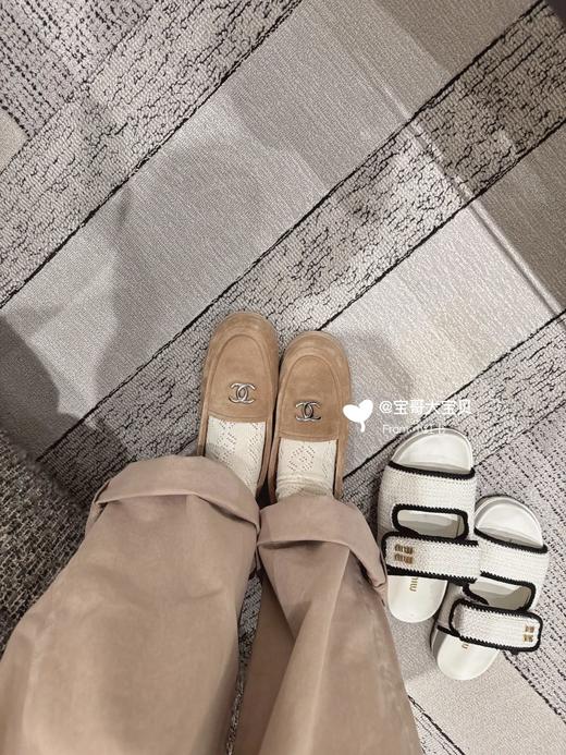 香奈儿 24k Teddy 美拉德麂皮乐福豆豆鞋 超级可爱 皮毛一体保暖性很好呢（DBG） 商品图8