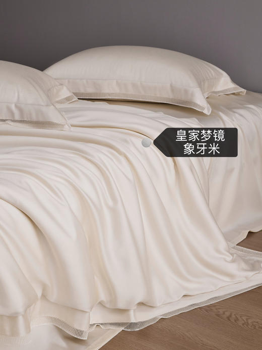 实体专柜品牌系列！吊牌3000+100S超细冷凝丝四件套 硫酸纸+防尘收纳袋 进口YKK拉链 配品牌高端礼盒拎袋 商品图4