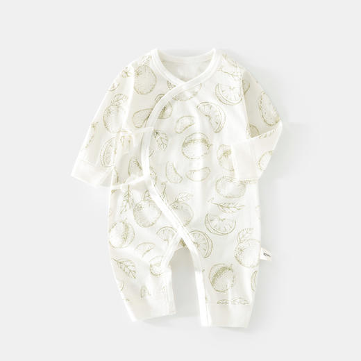 【无骨拼接，清凉透气~】新生婴儿薄款冰氧棉夏款连体衣 新生儿蝴蝶衣 宝宝哈衣 婴幼儿爬服-QQ 商品图5