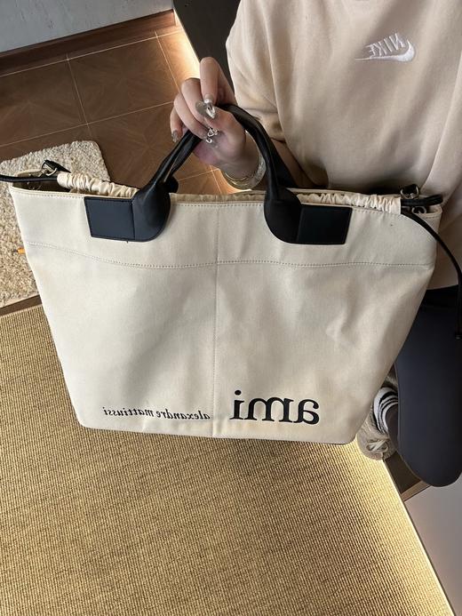 Ami 真要好好夸夸这个AMi通勤包！！ 对于极简风格的手拿托特帆布包（MM） 商品图5