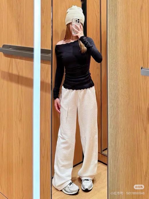 LuLU Hold Tight Boatneck船领波浪边长袖T恤tee！ 早春的万能打底衫（SS） 商品图10