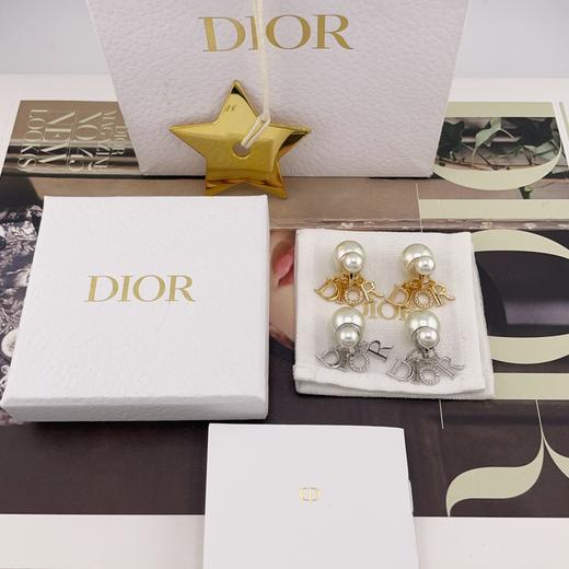 DIOR迪奥 字母标识 珍珠 水钻 耳环 （XTY） 商品图0