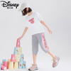 迪士尼女童七分裤套装夏季2025新款儿童短袖两件套洋气女大童夏装 商品缩略图4