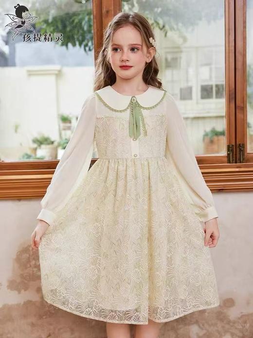 【孩提精灵】1033 公主蕾丝童连衣裙-喜出 商品图1