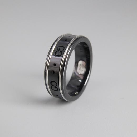 古驰   黑白色陶瓷戒指  （XTY） 商品图2