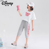 迪士尼女童七分裤套装夏季2025新款儿童短袖两件套洋气女大童夏装 商品缩略图1