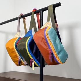 多巴胺胸包！斜挎包户外运动徒步登山轻量腰包3L男女防水骑行腰带包！