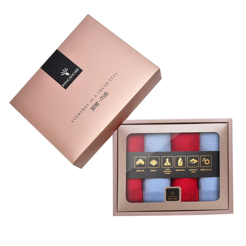 金号 /爱逸心选/毛巾系列-4 四条毛巾礼盒装 HY1668-4