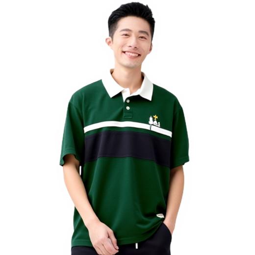 佐丹奴男装【史努比联名款】商场同款全棉舒适短袖POLO 01015379 商品图0