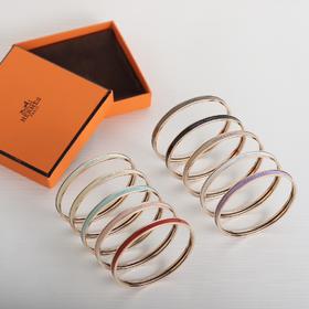 爱马仕-Uni图案珐琅特窄版手镯（XTY）