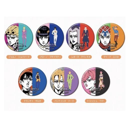 JOJO的奇妙冒险 彩色影绘徽章 黄金之风款 吧唧 全7种 10包/盒 谷子 商品图0