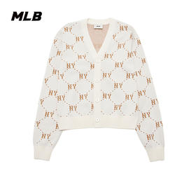 【M断码服】【微瑕，如无货做退款处理】MLB 男女同款宽松休闲钻石老花24新款开衫毛衣3FKCM0241