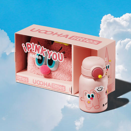 UOOHAlittles 悠哈毛里毛气小不点保温杯400ml UBW06 商品图0