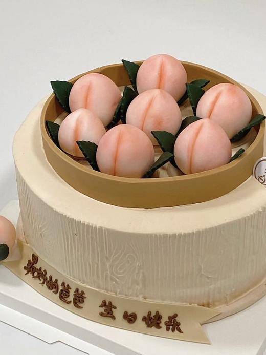 寿桃蛋糕（提前24小时预定/含有翻糖配件） 商品图0