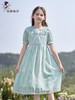 【孩提精灵】1079清新绿渐变公主裙童连衣裙-喜出 商品缩略图0