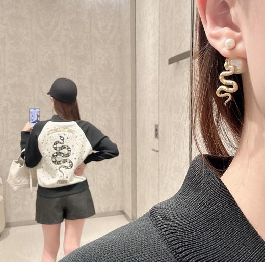 迪奥 25年限定生肖款 蛇年限定耳钉 幸运灵蛇耳钉（XTY） 商品图2