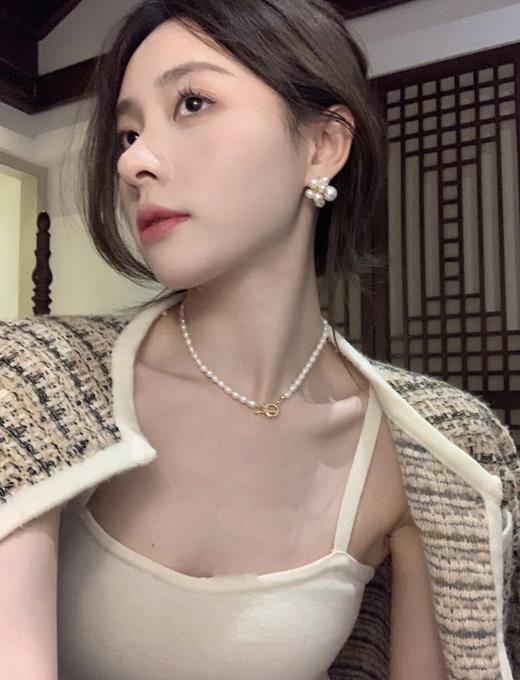 赛琳色珠花耳钉中古款（XTY） 商品图5