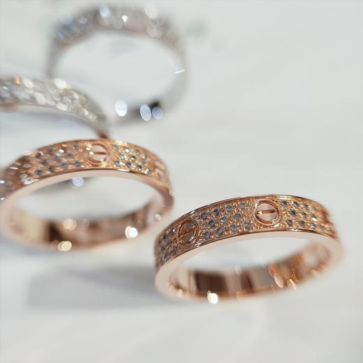 卡地亚 经典love满天星窄版三排钻戒指（XK） 商品图4