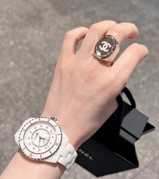 香奈儿椭圆银镜戒指（XTY） 商品图9