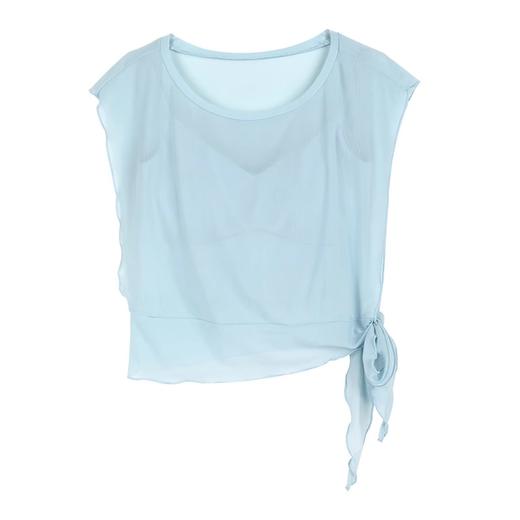 跃牌【美西西系列】瑜伽服两件套轻薄透气运动罩衫健身一体杯文胸舞蹈跑步训练服TZ-502 商品图4