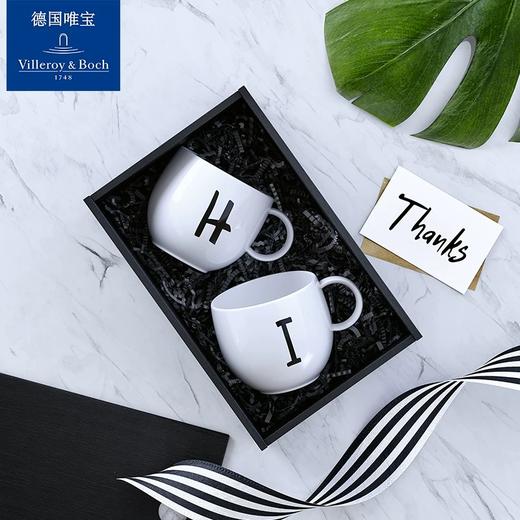 【VilleroyBoch 德国唯宝】字母咖啡杯马克杯 26字母杯创意家用（3个装，字母随机） 商品图1